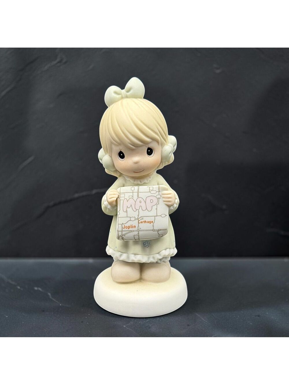 Vtg Precious Moments I Would Be Lost Without You 526142 Girl Map Figurine 1991